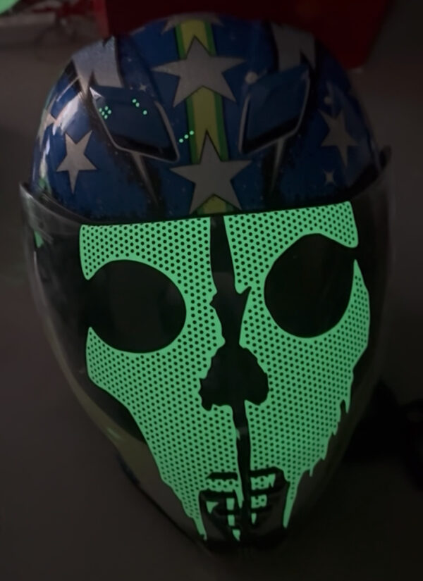 Ghosts Skull Helmet Wrap